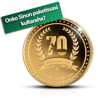 Osuuko Sinun pakettiisi lisäksi kultaraha?!