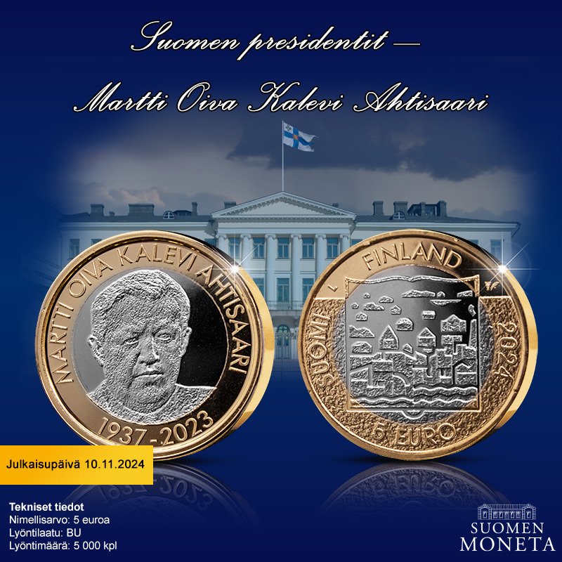Suomen presidentit – Martti Oiva Kalevi Ahtisaari -juhlaraha 