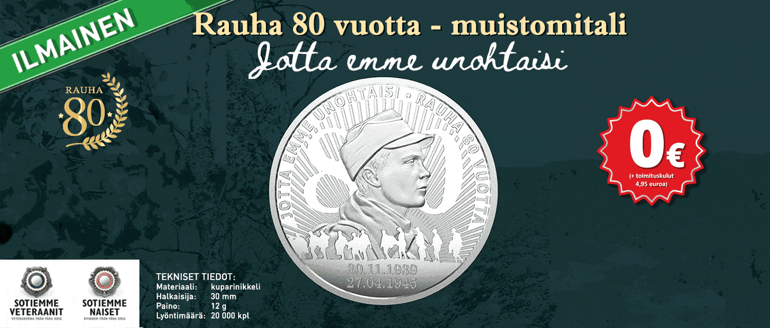 Rauha 80 Vuotta mitali